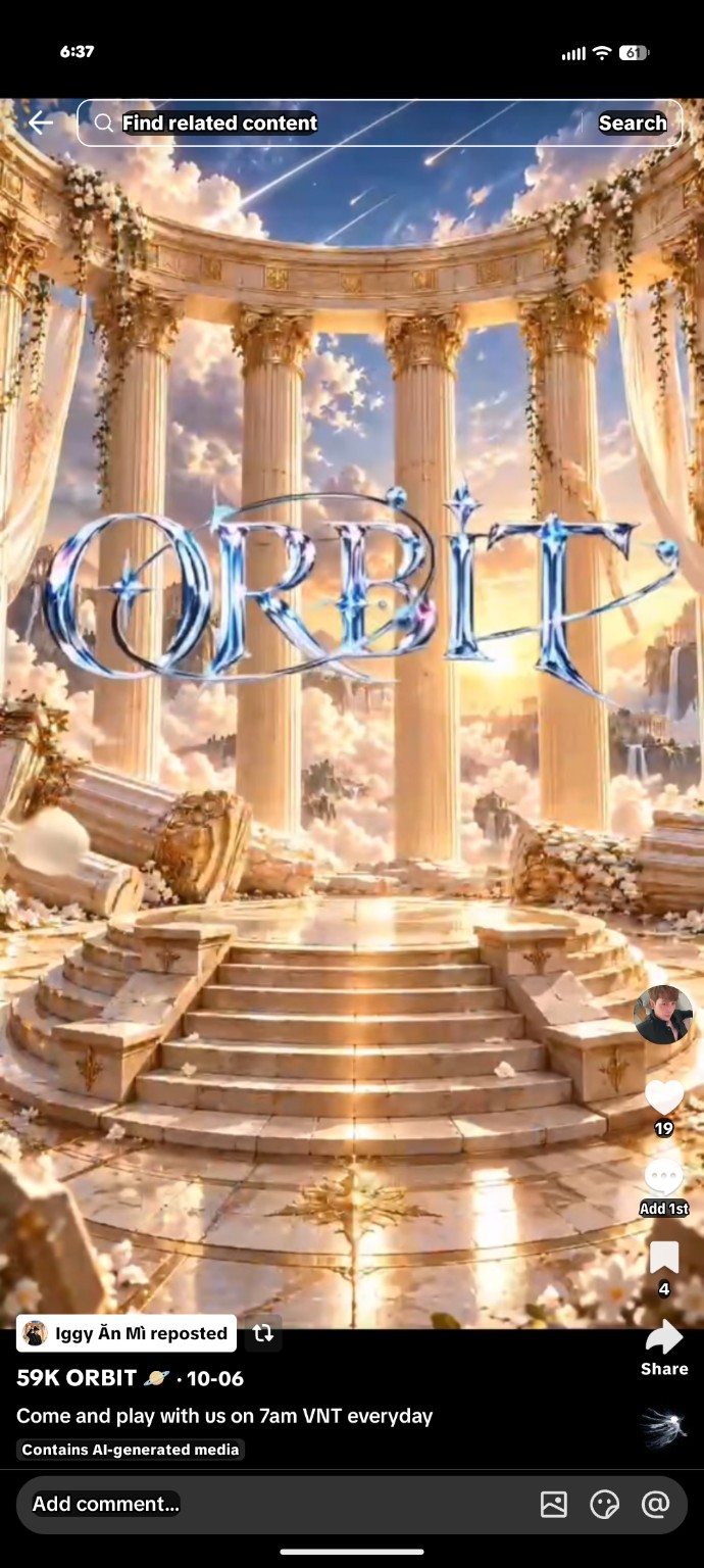 Orbit temple-in-the-clouds style reference